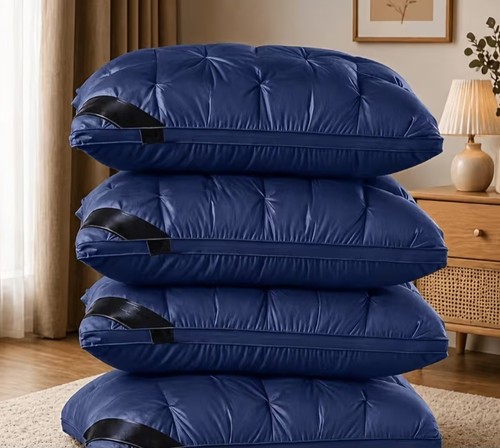 Fluffy pillows set - pillows, 4