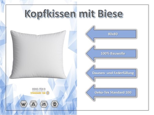 Daunen kissen kopfkissen - daunen,